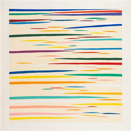 Piero Dorazio (Roma 1927-Perugia 2005)  - Linee colorate, 1976