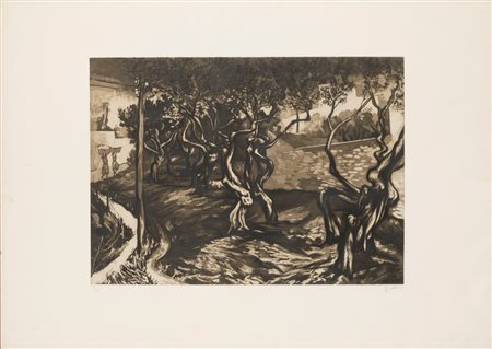 Renato Guttuso (Bagheria 1911-Roma 1987)  - Alberi