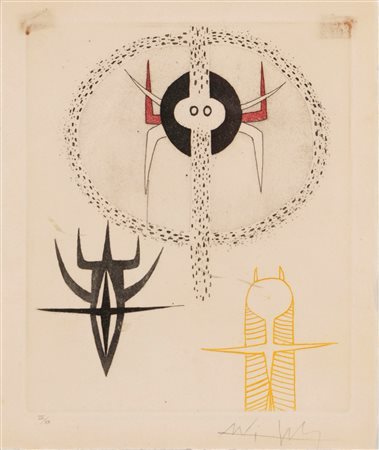 Wifredo Lam (Sagua la Grande 1902-Parigi 1982)  - Composizione