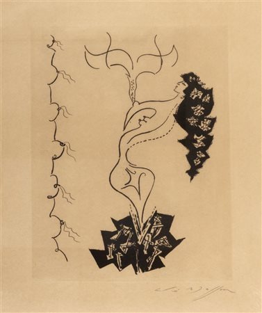 Andrè Masson (Balagny sur Thérain 1896-Parigi 1987)  - Les Erophages, (90), 1960