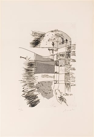 Gastone Novelli (Vienna 1925-Milano 1968)  - Bad der Diana, 1968