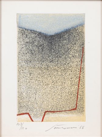 Giuseppe Santomaso (Venezia 1907-Venezia 1990)  - Senza titolo, 1966