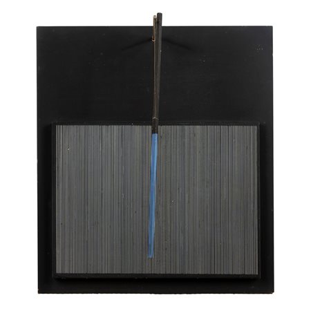 Jesus Rafael Soto (Ciudad Bolívar  1923-Parigi  2005)  - Inclinè bleu et noir, 1966