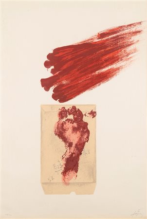 Antoni Tapies (Barcellona 1923-2012)  - Senza titolo, 1973