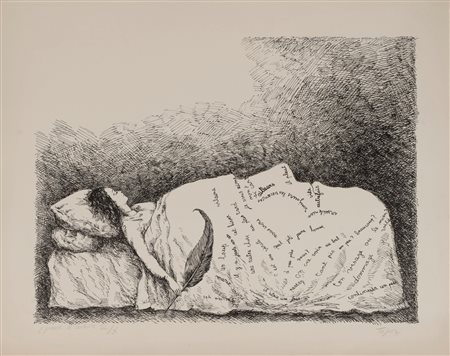 Roland Topor (Parigi 1938-1997)  - Dormiente