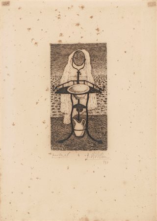 Giuseppe Viviani (San Giuliano Terme 1898-Pisa 1965)  - Il lavabo, 1947