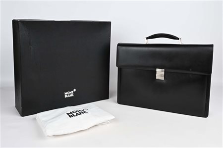 Montblanc Meisterstuck Double Gusset Briefcase with Strap - Borsa in pelle...