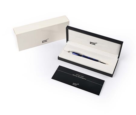 Montblanc Starwalker - Penna stilografica in resina cool blue con particolari...