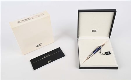 Montblanc Bohème Paso Doble Bleu 104919 - Penna a sfera in metallo con...