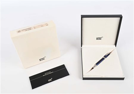 Montblanc Bohème Paso Doble Bleu 104920 - Roller in metallo con finiture...