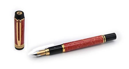 Waterman Ideal Man 100 Patrician rosso corallo - Penna stilografica in...