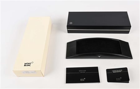 Montblanc Pen Tray 6182 - Vassoietto portapenne in pelle nera Come nuovo. Mai...