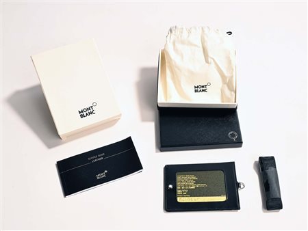 Montblanc Meisterstuck ID Card Holder with Strap 107345 - Porta documenti in...