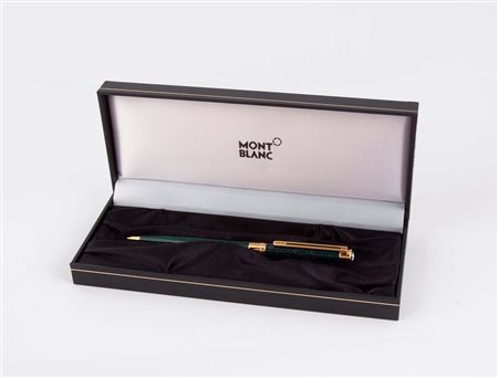 Montblanc Noblesse - Portamine in metallo con smalto marmorizzato verde e...