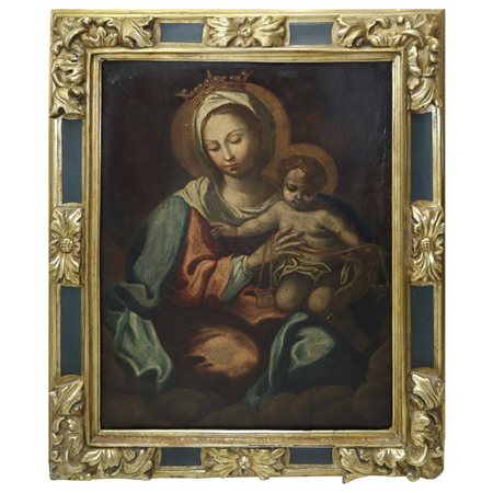 Pietro Paolo Vasta (scuola di) (Acireale 1697-Acireale  1760)  - Madonna del Carmelo con Bambino, 18° secolo