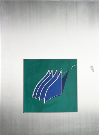 Franco Frangi Reali SENZA TITOLO, 1973 serigrafia su alluminio, cm 66x48; es....