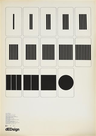 Marcello Morandini PROPOSTA GRAFICA PER CARTE DA GIOCO, 1967...