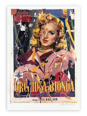 MIMMO ROTELLA (1918-2006) - Orchidea bionda