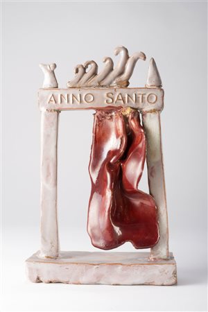 Fausto Melotti , Rovereto 1901 , Milano 1986 "Anno Santo" 1950 ceramica...