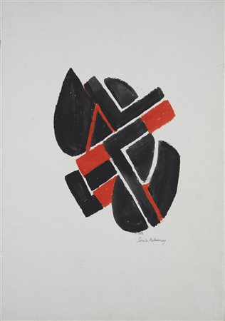 Sonia Delaunay , Gradiesk 1885 , Parigi 1979 "Rythme-couler" (1912) gouache...