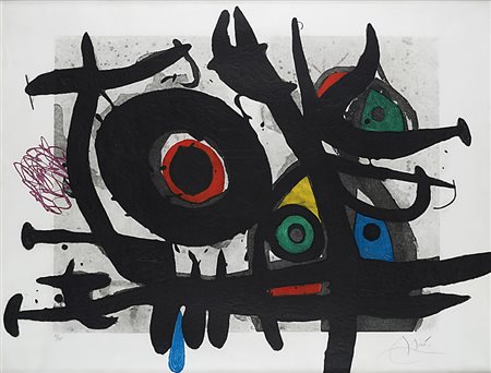 Joan Mirò , Barcellona 1893 , Palma Di Maiorca 1983 "L'Oiseau Destructeur"...