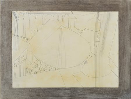 Ben Nicholson , Denham 1894 , Londra 1982 "Duomo. Pisa, now leaning tower"...