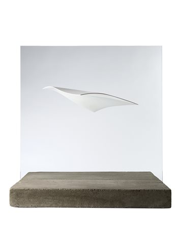 Agostino Bonalumi , Vimercate 1935 , 2013 "Bianco" 1981 scultura in...