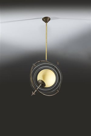 GIO PONTI, nello stile di<BR>Lampada a sospensione mod. Saturno