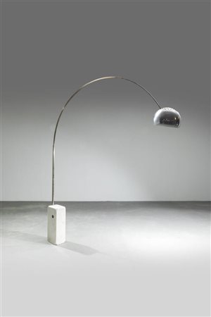 ACHILLE E PIER GIACOMO CASTIGLIONI<BR>Lampada da terra mod. Arco