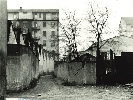 Enrico Cattaneo (1933-2019)  - Paesaggio milanese (Via Cilento), 1960s