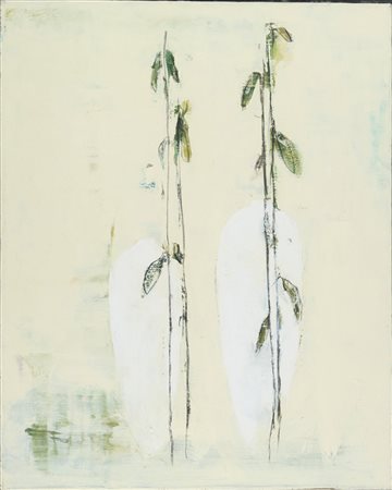 Piero Pizzi Cannella (Roma, 1955) Fiori secchi 1996 Olio su tela cm. 100x80...