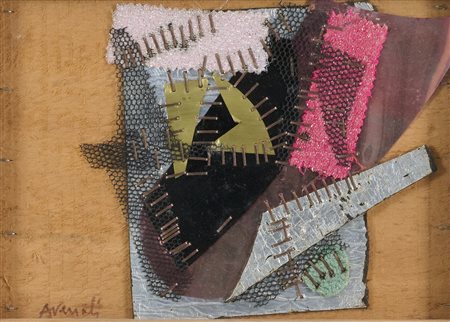 Marcello Avenali (Roma, 1912 - 1981) Senza titolo Collage di tessuti e...