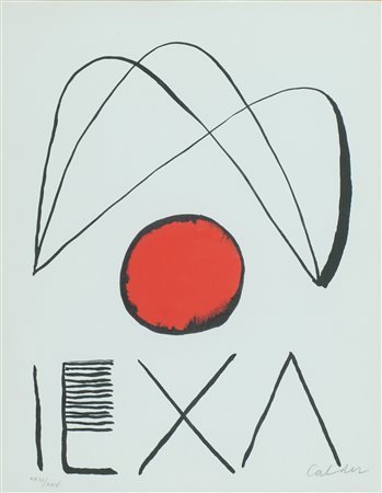 Alexander Calder (Philadelphia, 1898 - New York, 1976) Circulo de pietra 1971...