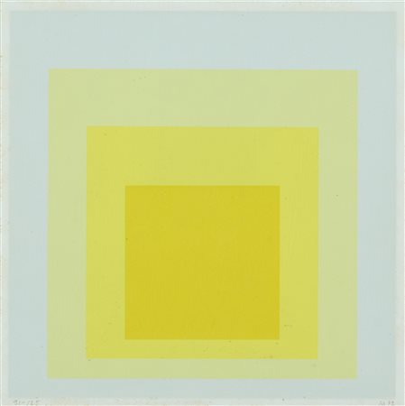 Josef Albers (Bottrop, 1888 - New Haven, 1976) Senza titolo 1972 Serigrafia...