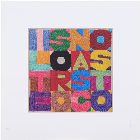 Alighiero Boetti (Torino, 1940 - Roma, 1994) Il tesoro nascosto 2023 Stampa...