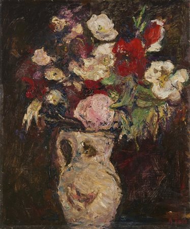 Arturo Tosi "Vaso con fiori" 
olio su compensato (cm 60x50)
firmato in basso a d