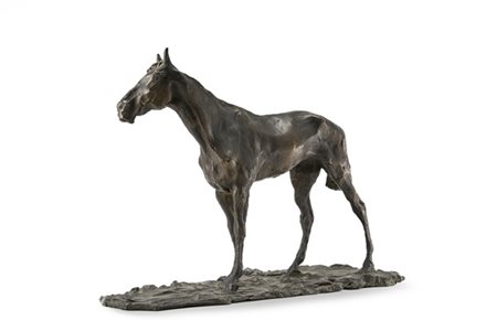 Paolo Troubetzkoy "Cavallo" 1893
scultura in bronzo (cm 32x46x17) 
alla base rec