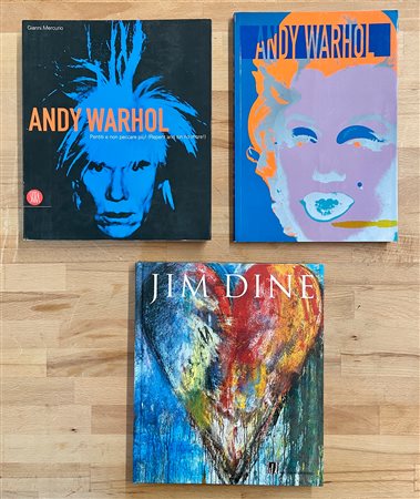 JIM DINE E ANDY WARHOL - Lotto unico di 3 cataloghi