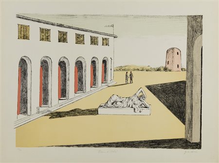 DE CHIRICO GIORGIO (1888 - 1978) - PIAZZA D'ITALIA.