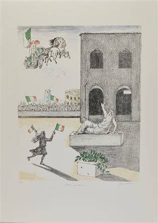 DE CHIRICO GIORGIO (1888 - 1978) - L'ITALIA DEL CENTENARIO.