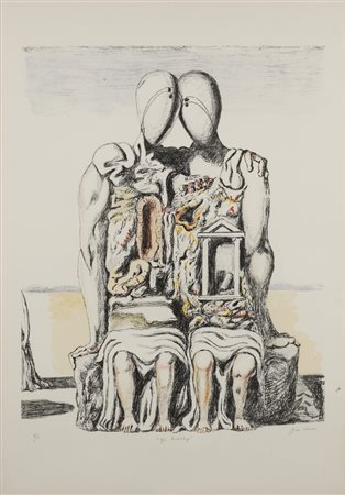 DE CHIRICO GIORGIO (1888 - 1978) - GLI ARCHEOLOGI.