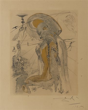 DALI' SALVADOR (1904 - 1989) - ATHENA (DALLA SERIE MYTHOLOGIE).