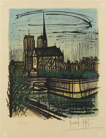 BUFFET BERNARD (1928 - 1999) - NOTRE DAME DE PARIS.