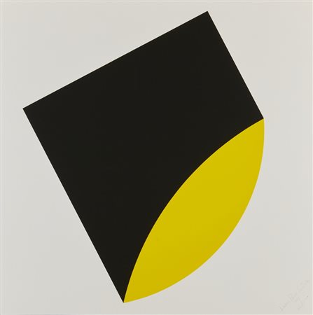 SMITH LEON POLK (1906 - 1996) - SENZA TITOLO (BLACK/YELLOW) - EXACTA FROM CONSTRUCTIVISM TO SYSTEMATIC ART.