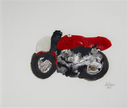 CESAR (1921 - 1998) - COMPRESSION DE MOTO.