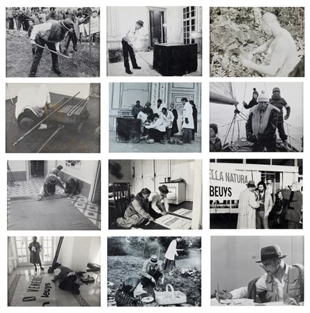 BEUYS JOSEPH (1921 - 1986) - LOTTO COMPOSTO DA N.12 FOTOGRAFIE.