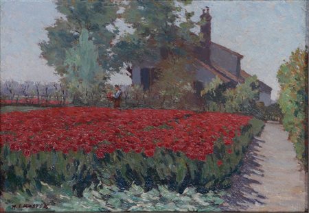 Anton Lodewijk Koster (1859 - 1937), Bulb Fields - 'Nursery of Darwin...