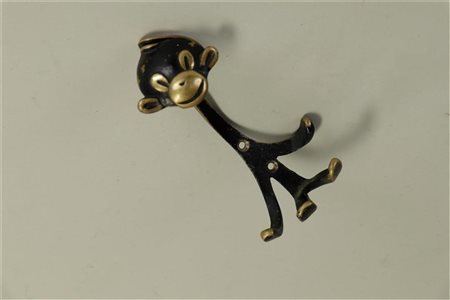 Walter Basse for Herta Baller, ca. 1950, Pendant in the shape of a monkey.