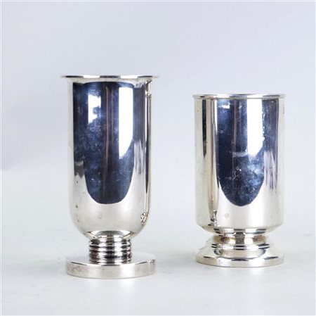 A set of two silver cups, The Royal Desire and Silver Factory Voorschoten....