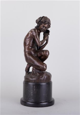 Jean Baptiste Carpeaux (1827 - 1875), Le jeune pêcheur à la coauille -...